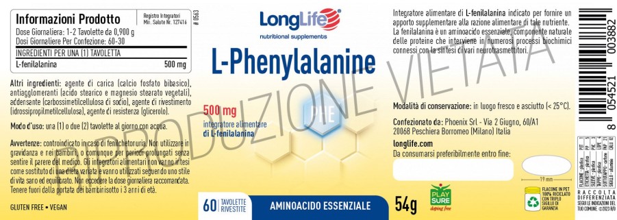 New Longlife L-Phenylalanine