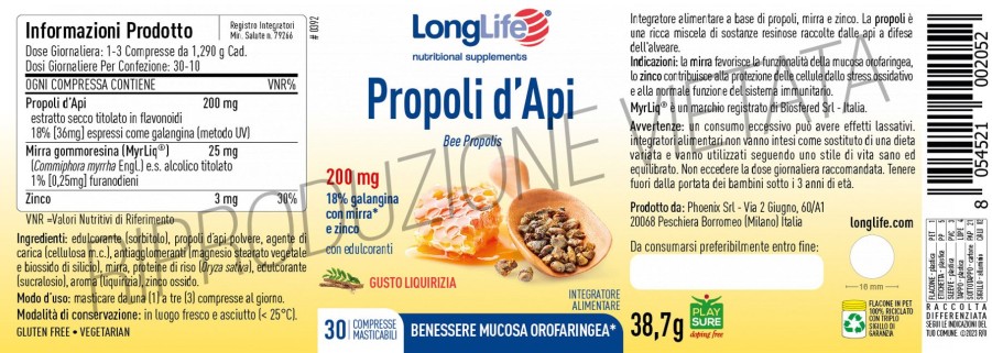 Clearance Longlife Propoli D'Api