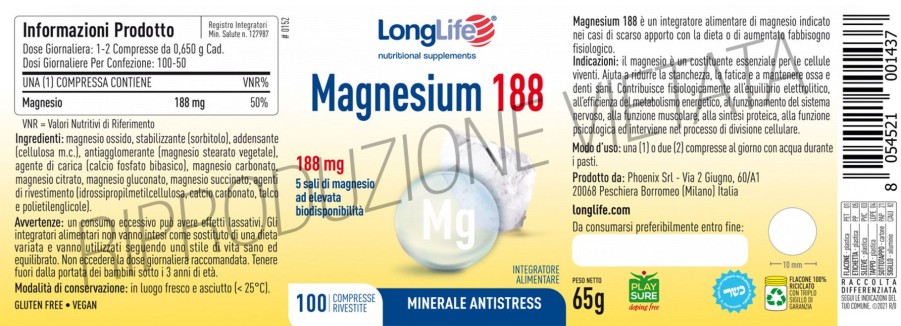 Hot Longlife Magnesium 188