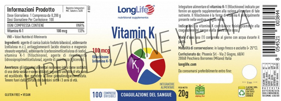 Online Longlife Vitamin K