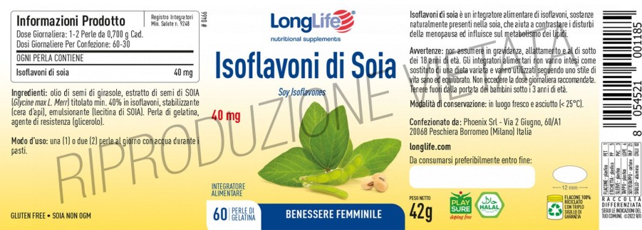 New Longlife Isoflavoni Di Soia