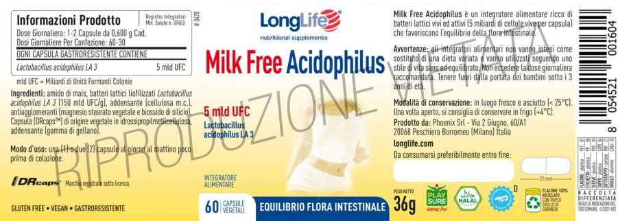 Online Longlife Milk Free Acidophilus