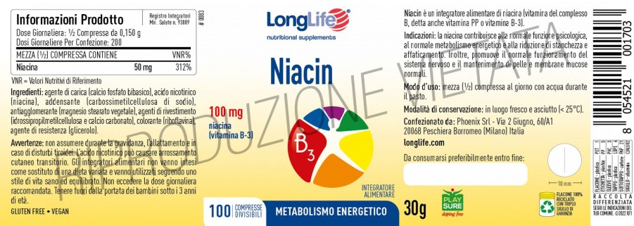 Clearance Longlife Niacin