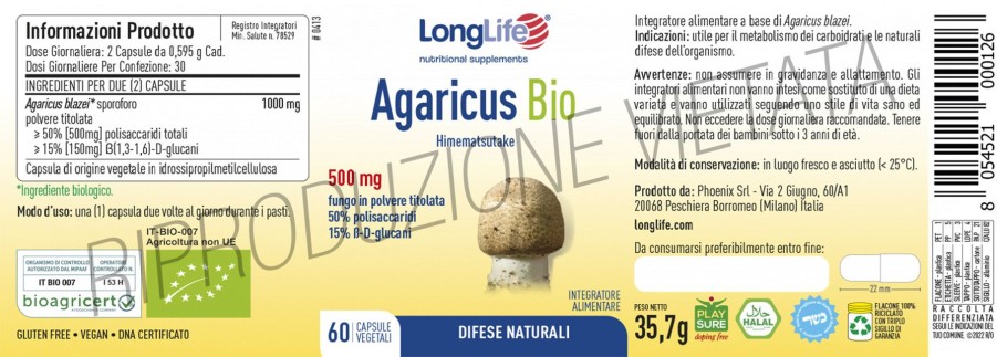 Clearance Longlife Agaricus Bio