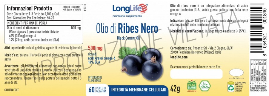 Online Longlife Olio Di Ribes Nero