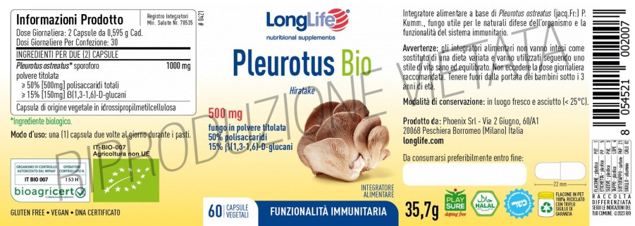 Clearance Longlife Pleurotus Bio