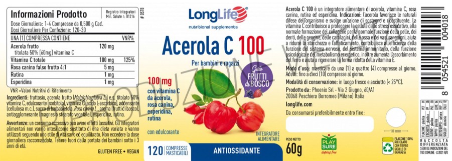 Wholesale Longlife Acerola C 100